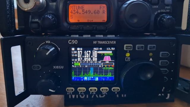 XIEGU G90 & YAESU 818 TOWER смотреть онлайн