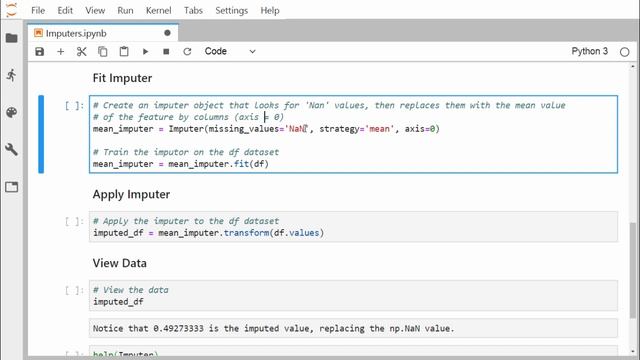 Machine Learning - Preprocessing Structured Data - Imputers смотреть онлайн