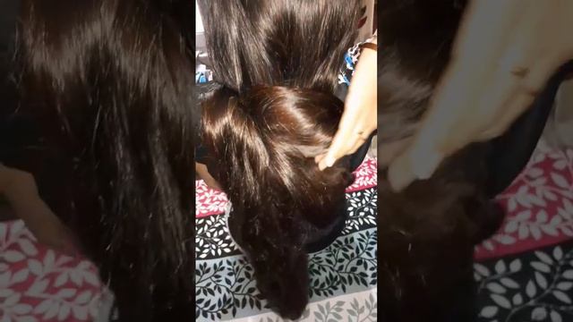Very big heavy weight hair bun for floor length long hair смотреть онлайн