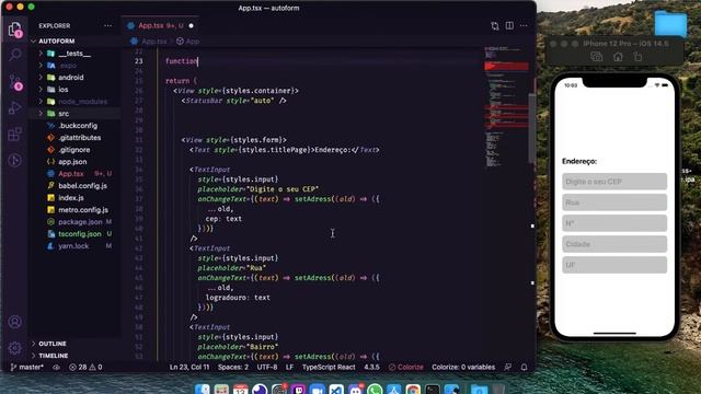 Form de endereço no react-native com auto complete [API-ViaCep] смотреть онлайн