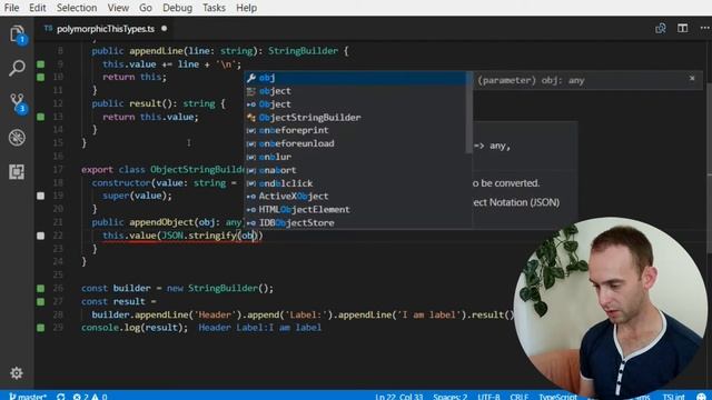TypeScript - Polymorphic This Type смотреть онлайн