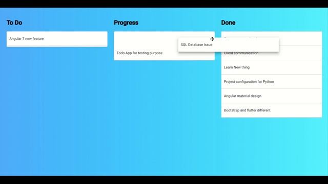 Todo Application demo using Angular7 | drag and drop | trello | mayur kambariya смотреть онлайн