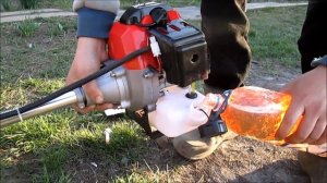 Первый запуск бензокосы BRAIT /Как правильно обкатать мотокосу/ Как разводить топливо для триммера!