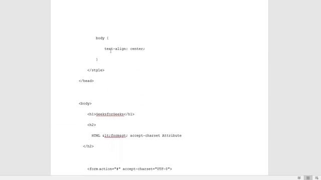 HTML | Form Accept Charset Attribute смотреть онлайн