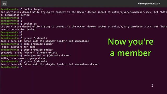 Got pernission denied while trying to connect to the docker daemon socket at unix:///.... смотреть онлайн