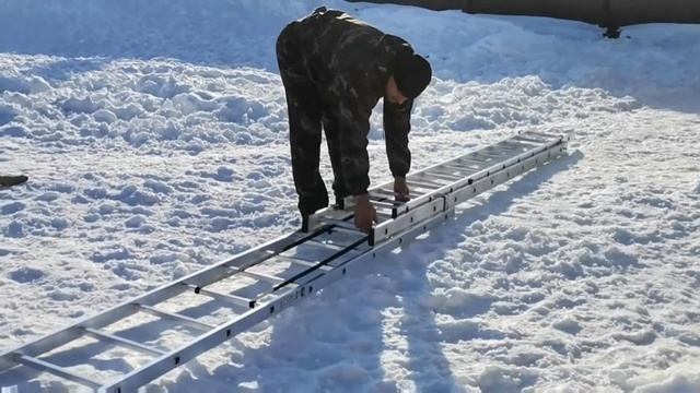 Лестница алюминиевая 3-х секционная Standers 11 ступ, трансформер распаковка, сборка и тестирование смотреть онлайн