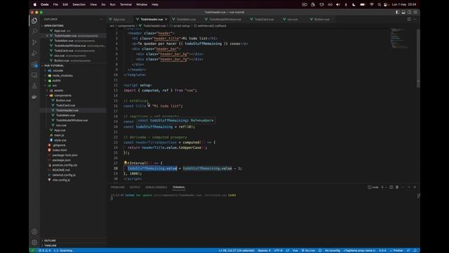 Tutorial Vue 2023 - Pt. 4 - Variables reactivas, computed y estáticas смотреть онлайн