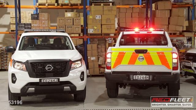 REDFLEET Nissan Navara Rail Safety Works Vehicle with Mine Spec Light Bar CRUISER-X смотреть онлайн