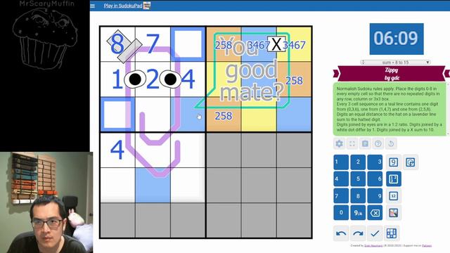 "Zippy" by gdc -- Fog of War Sudoku смотреть онлайн