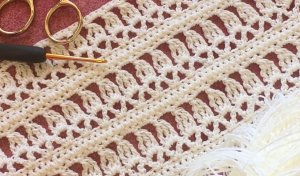 Вязание крючком: Отличный узор для летних изделий (крупный план подробное объяснение)