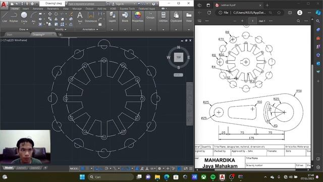 AUTOCAD 2D LATIHAN B смотреть онлайн