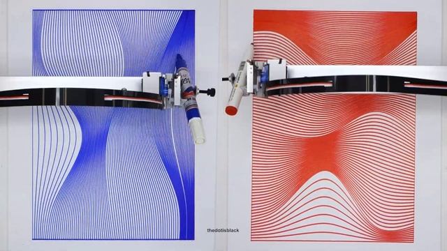 DRAWING MACHINE 05 | Color line drawing (Pen plotter art w/ AxiDraw V3/A3) смотреть онлайн