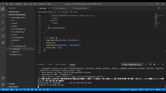 ESP8266 GDrive CloudUpdate смотреть онлайн