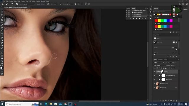 Photo Editing : Faster Skin Retouching in Adobe Photoshop - Tutorial | Free Action | Pure Pakistan смотреть онлайн