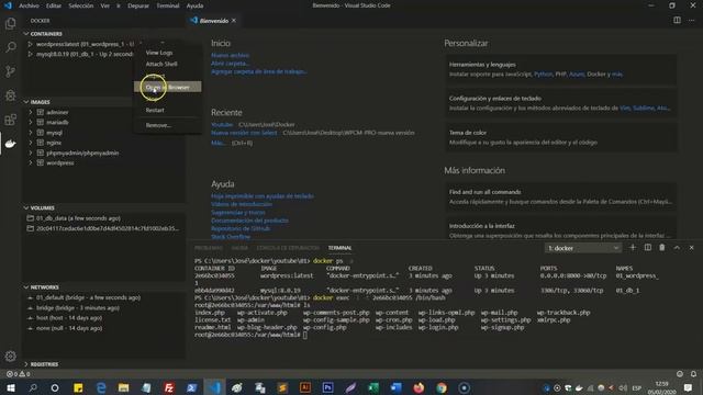 Docker Compose para WordPress -Volumes - 02 смотреть онлайн