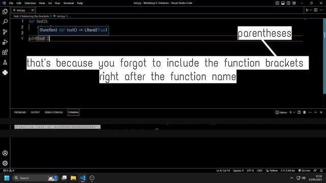 Python Why does my function prints memory address? not the return value(Fixing the 'print' Mistake! смотреть онлайн