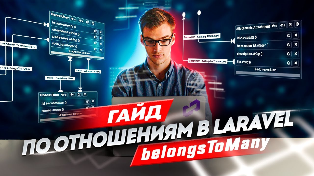 Отношение belongsToMany. Гайд по отношениям в Laravel смотреть онлайн