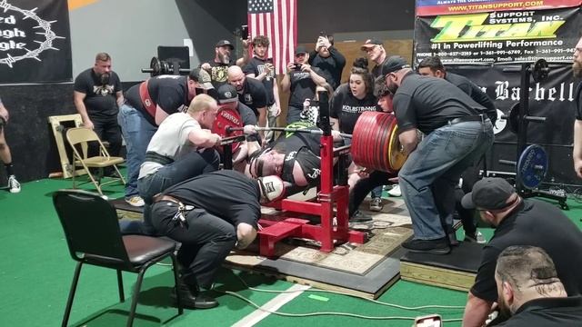 Jimmy Kolb ATWR Unlimited Bench Press - 612.5kg - 1,350.3lbs смотреть онлайн