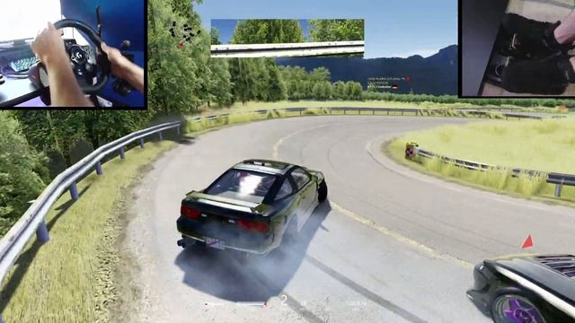 Steering Wheel + Pedal Cam l Drift and Tandem Clips #7 смотреть онлайн