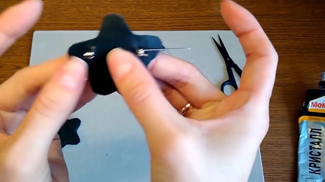 Оформление изнанки броши [БУЛАВОЧНОЕ КРЕПЛЕНИЕ] смотреть онлайн