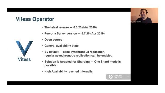 Comparison of #Kubernetes Operators for #MySQL - Mykola Marzhan - #Percona Live Online 2020 смотреть онлайн