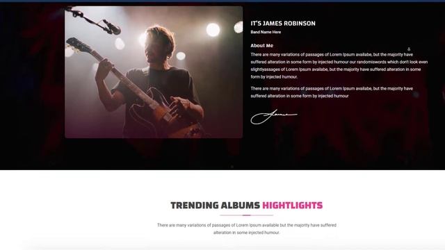 Milando: Music Player with Multi Color Variation Music Portal HTML Template смотреть онлайн