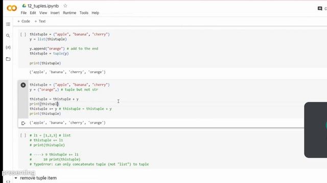 python list, list comprehension, string, string fun's, list fun's, tuple & fun shallow,deep #TELUGU смотреть онлайн