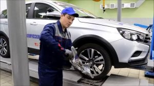 Регулировка Развала / Схождения на легковом автомобиле.