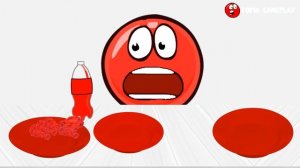 RED FOOD MUKBANG - RED BALL 4 ANIMATION MUKBANG #1