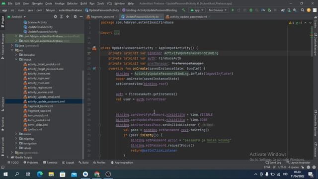 Change password in Android Studio With Kotlin Language смотреть онлайн
