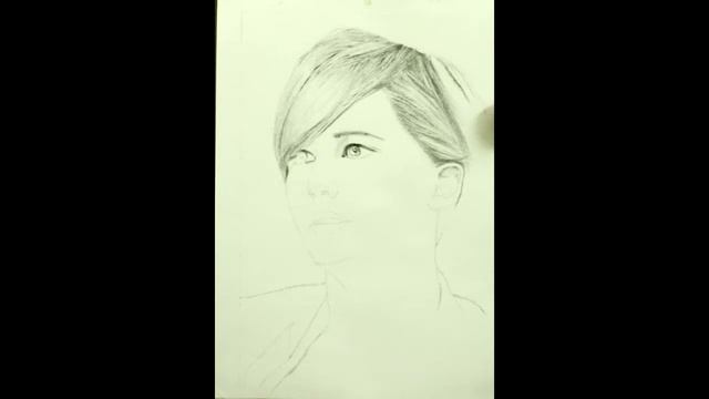 Stop Motion Sketch- Jennifer Lawrence смотреть онлайн
