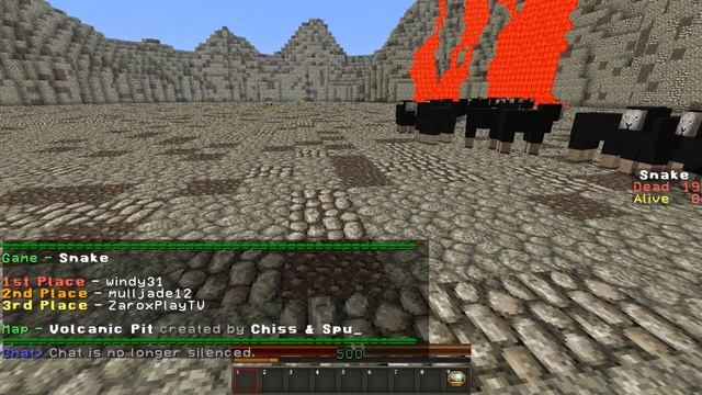 Змейка в minecraft.Мини игры в Майнкрафте. смотреть онлайн