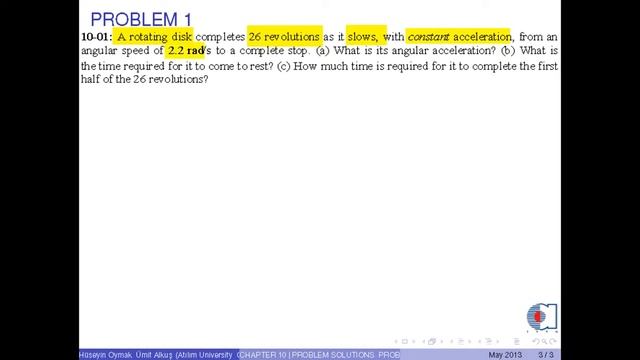 Chapter 10 - Problem 01 - Angular variables смотреть онлайн