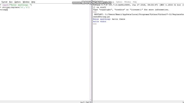 Python Programming - Replace recurrences of a specific letter in a string input смотреть онлайн
