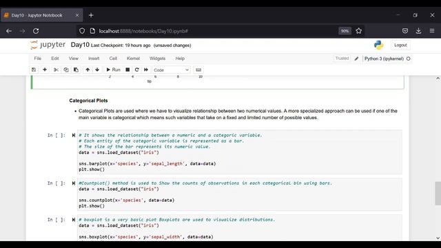 PythonTutorial 12-Seaborn(Lineplot,ScatterPlot,BarPlot,CountPlot,BoxPlot,ViolinPlot & more...) смотреть онлайн