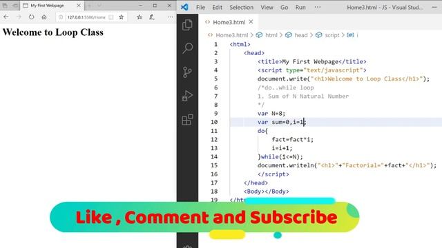 #15 JavaScript Tutorial in Hindi: Do..while loop смотреть онлайн