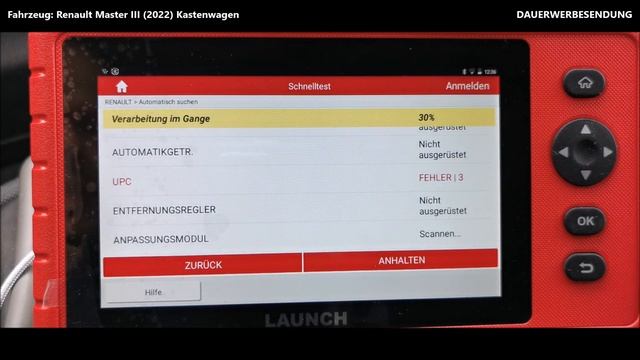 LAUNCH CRP MOT III im Test / OBD-Diagnosegerät am Renault Master III / kurz Review смотреть онлайн