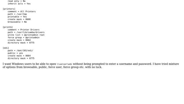 Unix & Linux: Connect to RHEL SAMBA share without username/password on Windows смотреть онлайн