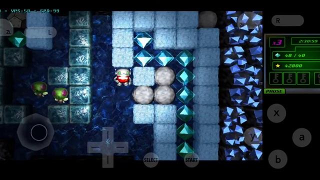Boulder dash-XL 3d, citra emulator Android, snapdragon 720g. смотреть онлайн
