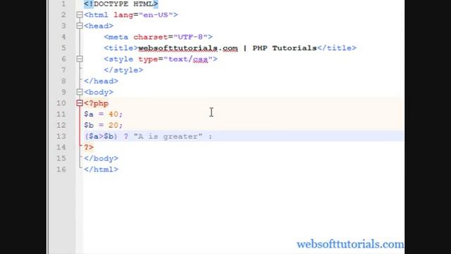 Php tutorials for beginners - 20 - ternary operator in php смотреть онлайн