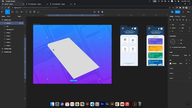 Simple way to make 3d your figma design | Figma Tutorial 3d transform смотреть онлайн