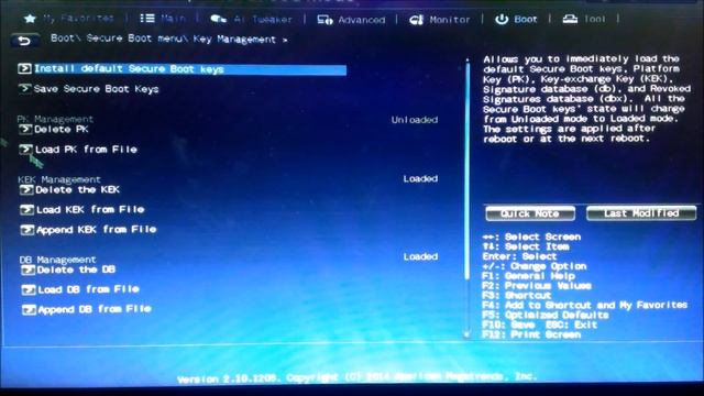 Disable Secure Boot Win8 Win10 ASUS UEFI BIOS смотреть онлайн