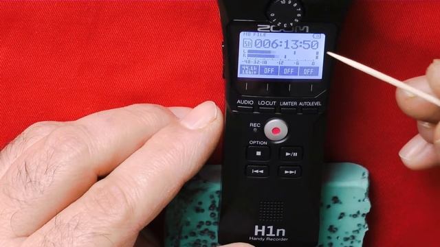 Портативный рекордер Zoom H1n. Открываем. Быстрые настройки