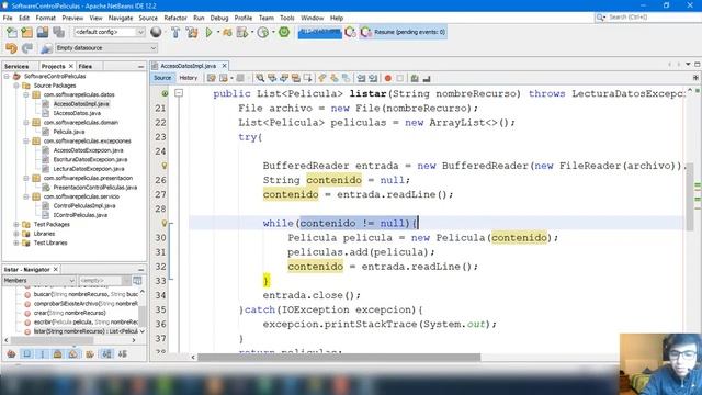 138 . Curso de Java II Archivos II Ejercicio - Software para un control de películas (Parte 3) смотреть онлайн