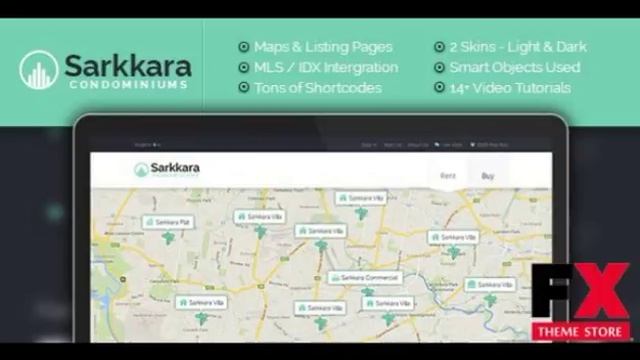 Preview Sarkkara Responsive Real Estate WordPress Template T смотреть онлайн