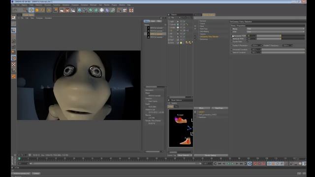How to create fisheye lens distortion in Cinema 4d смотреть онлайн
