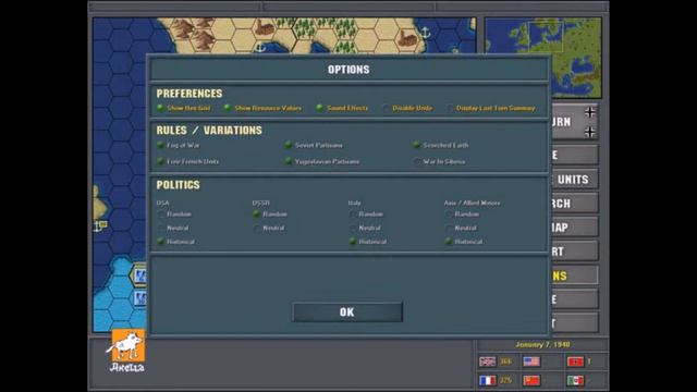 Strategic Command European Theater PC 2002 Gameplay смотреть онлайн