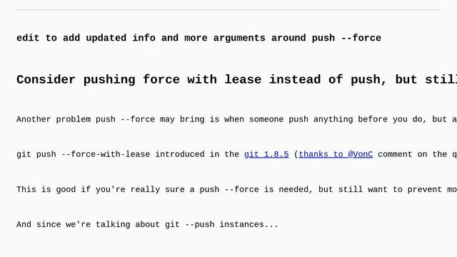 How do I properly force a Git push? смотреть онлайн