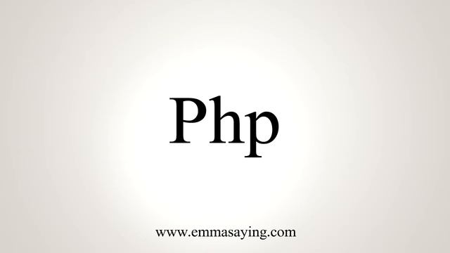 How To Say Php смотреть онлайн