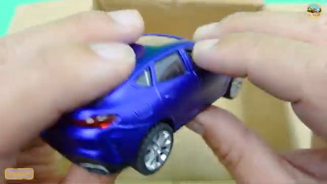 Box Full Of various miniature cars peugeot, Janguar, Nisan, Maserati,Porsche, Volvo, Subaru, #01